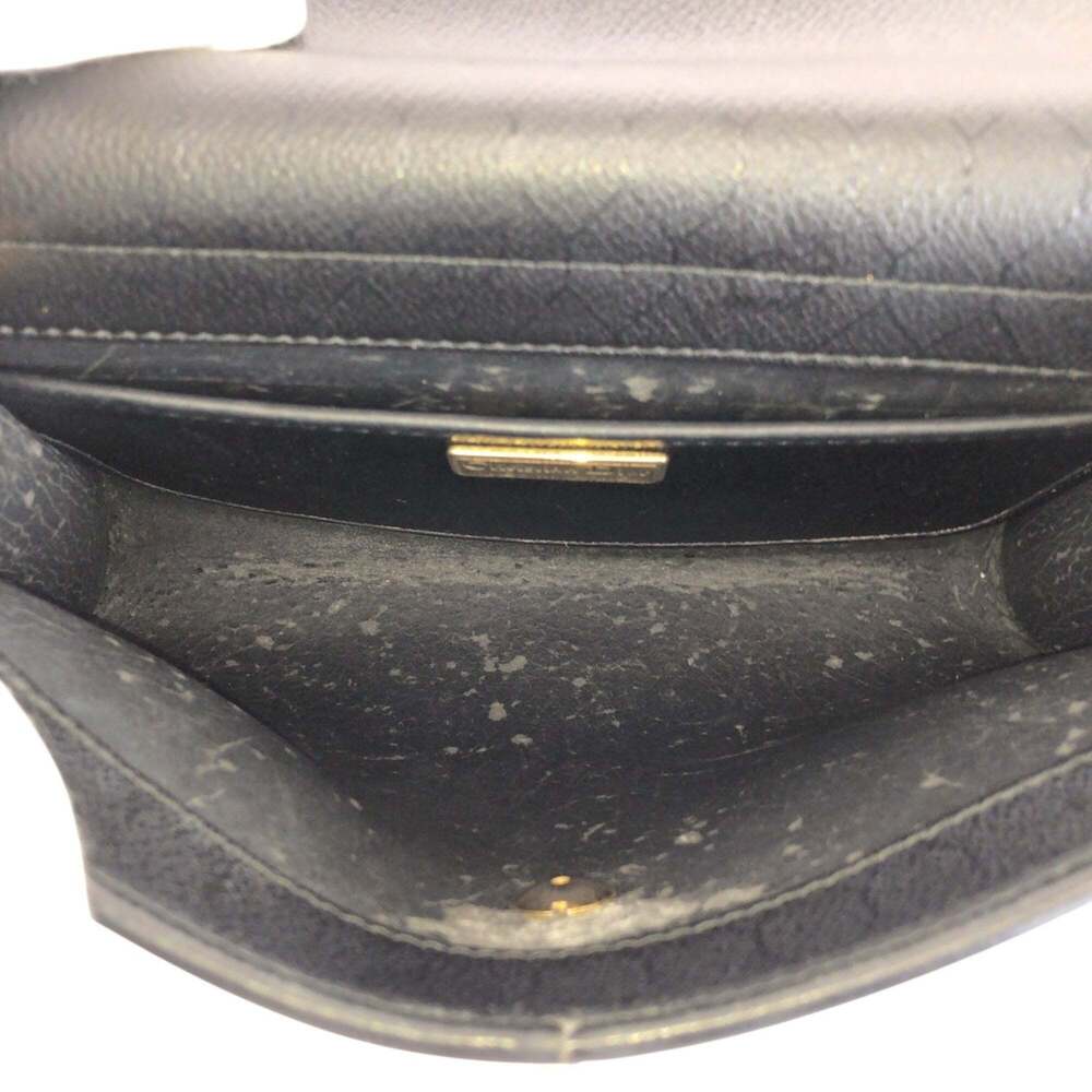 CHRISTIAN DIOR Vintage Black Leather Shoulder Bag - Picture 9 of 10